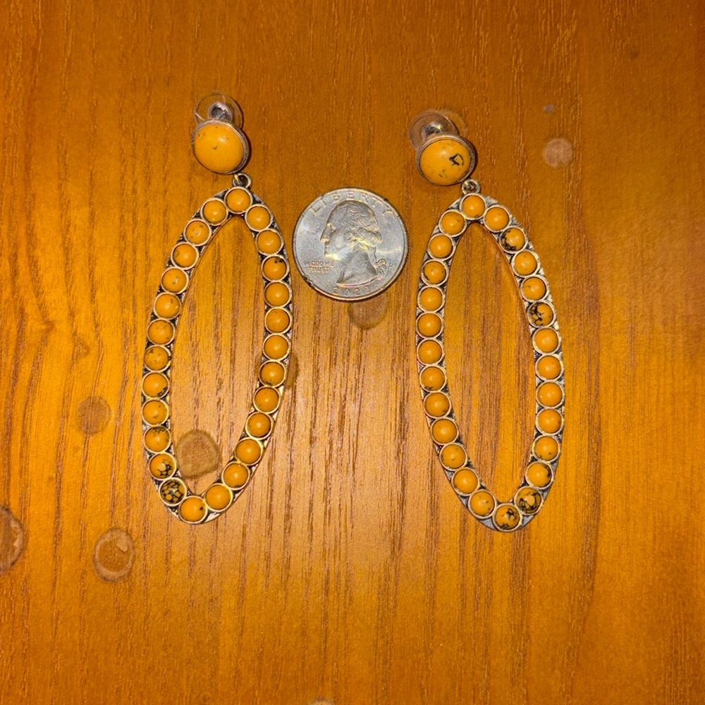 Yellow earrings